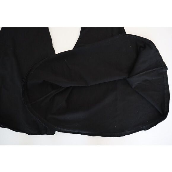 Dolls Kill Darker Wavs Women's Sz Small Black Echo V-Cut Cut-Out Bell Bottoms - Picture 8 of 12